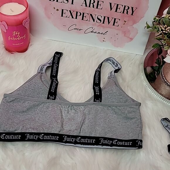 1599  JUICY COUTURE J KEYHOLE SPORT BRA SET 2 NWT - Picture 5 of 9